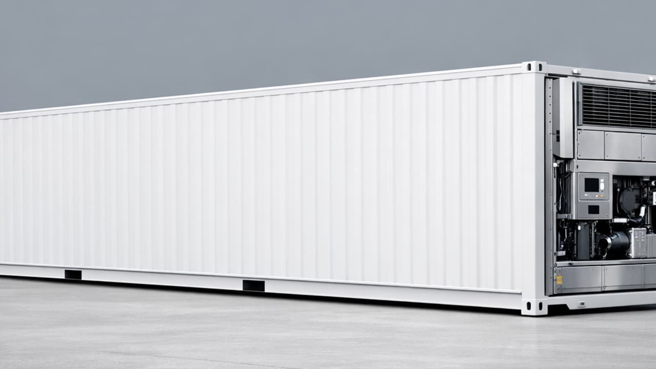 Shipping container refrigerated container new delivered to London